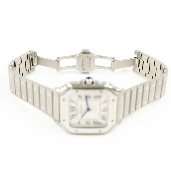 Cartier Santos De Cartier Steel White Roman Dial WSSA0010 Bracelet