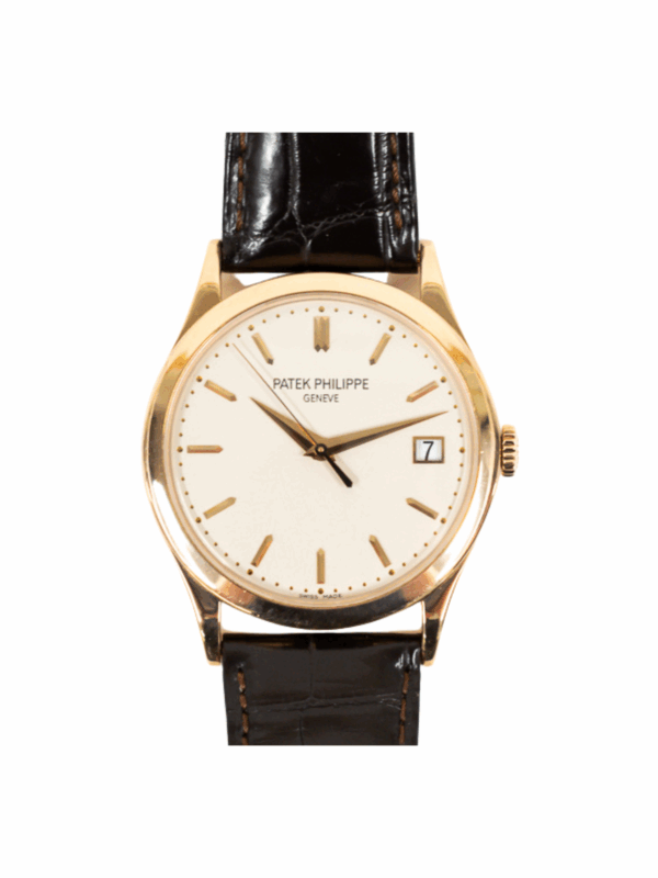 Patek Philippe Calatrava Rose Gold White Stick Dial 5296R-010