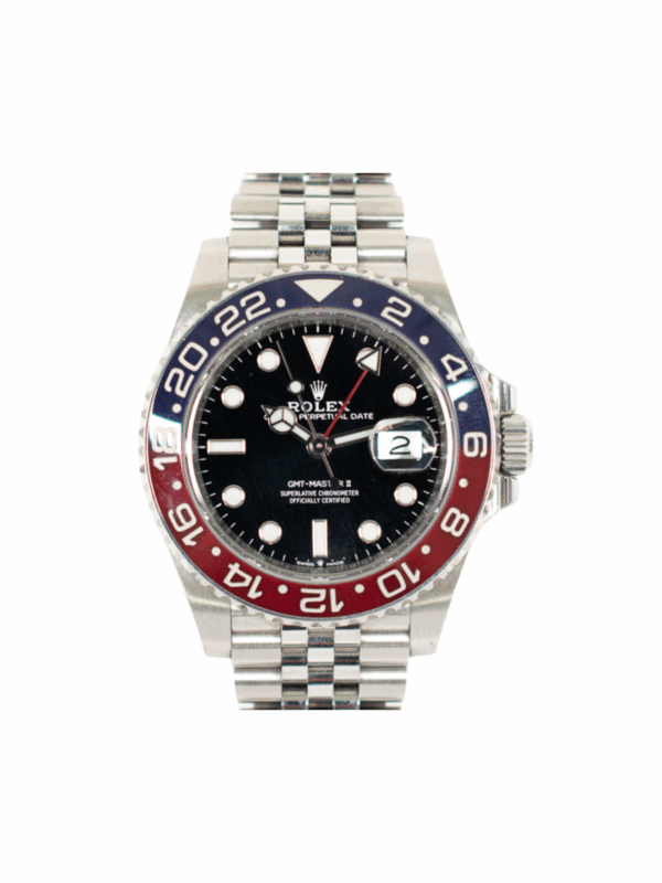 Rolex GMT-Master II Stainless Steel "Pepsi" Bezel Black Dial 126710BLRO