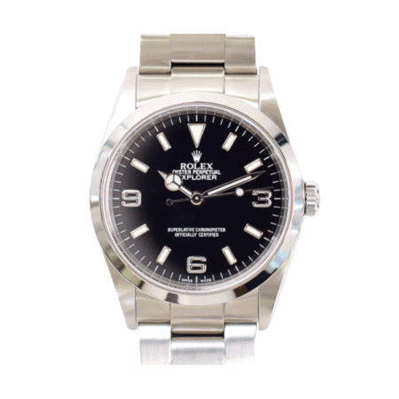 Rolex Explorer Stainless Steel Black Arabic Dial 114270