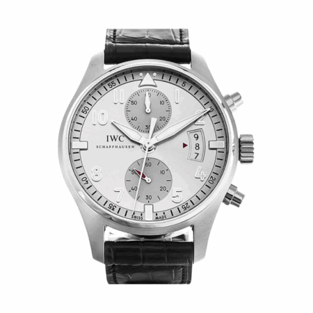IWC Pilot Spitfire Chronograph Edition Steel Silver Dial IW387809 Bracelet