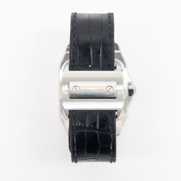 Cartier Santos 100 Steel Silver Roman Dial W20073X8 Bracelet