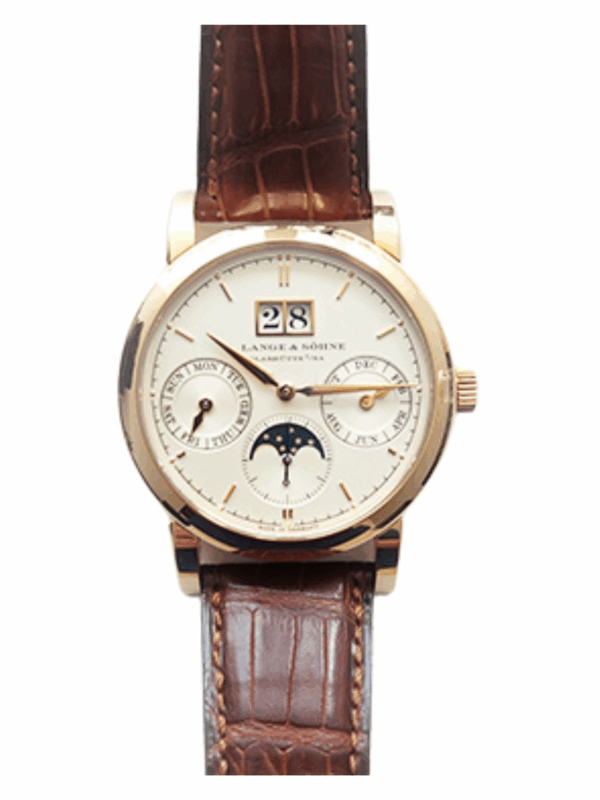 A. Lange & Söhne Saxonia Annual Calendar Silver Dial 330.032 Bracelet