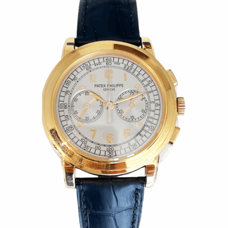 Patek Philippe Chronograph Rose Gold Silver Dial 5070R-001 Bracelet