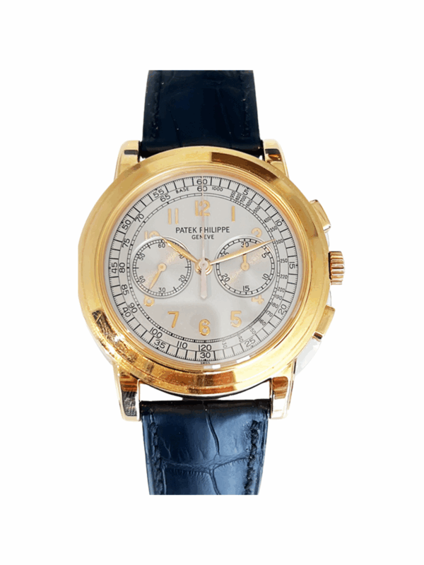 Patek Philippe Chronograph Rose Gold Silver Dial 5070R-001 Bracelet