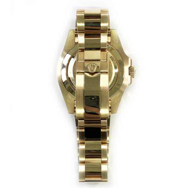 Rolex GMT-Master II Yellow Gold Black Dial 116748SARU Bracelet