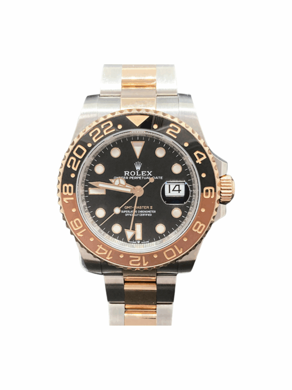 Rolex GMT-Master II Steel Rose Gold Root Beer Dial 126711CHNR Bracelet