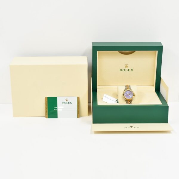 Rolex Lady-Datejust Two-Tone Lavender Diamond Dial 279173 Bracelet