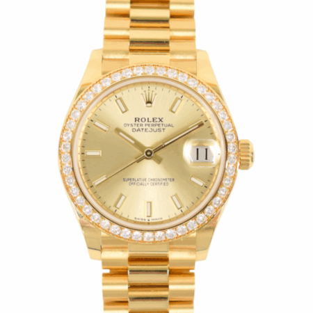Rolex Datejust 31 Yellow Gold Champagne Dial 278288RBR Bracelet