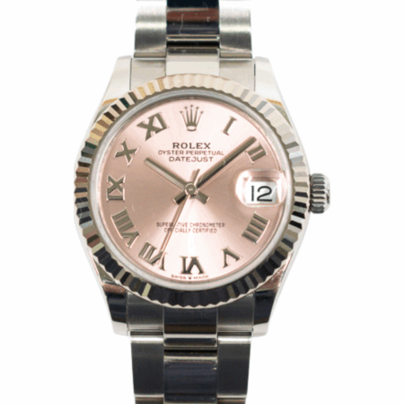 Rolex Datejust 31 Stainless Steel Pink Roman Dial 278274 Bracelet