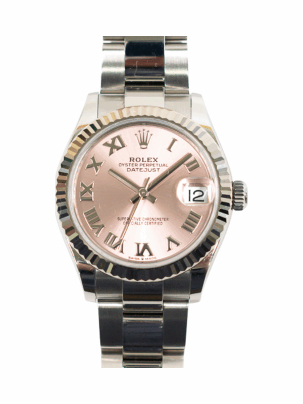 Rolex Datejust 31 Stainless Steel Pink Roman Dial 278274 Bracelet
