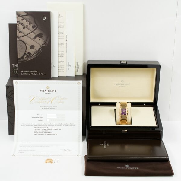 Patek Philippe Twenty~4 Rose Gold Purple Dial 4910/1201R-010 Bracelet