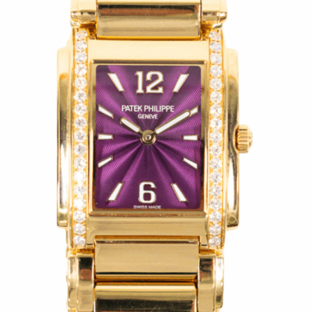 Patek Philippe Twenty~4 Rose Gold Purple Dial 4910/1201R-010 Bracelet