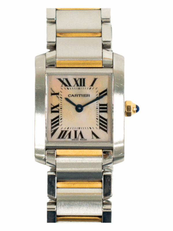 Cartier Tank Française Rose Gold White Roman Dial W51027Q4 Bracelet