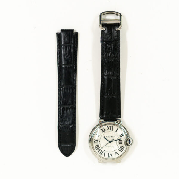 Cartier Ballon Bleu 36mm Steel Silver Roman Dial W69017Z4 Bracelet