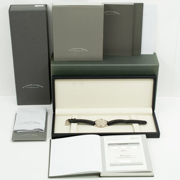 A. Lange & Söhne Saxonia White Gold Silver Dial 219.026 Bracelet