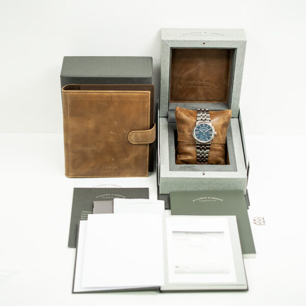 A. Lange & Söhne Odysseus Stainless Steel Blue Dial 363.179 Bracelet