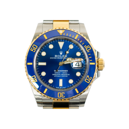Rolex Submariner Date Yellow Gold and Steel Blue Ceramic Bezel Blue Dial 126613LB