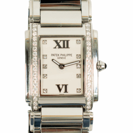 Patek Philippe Twenty~4 Steel White Diamond Dial 4910/10A-011 Bracelet