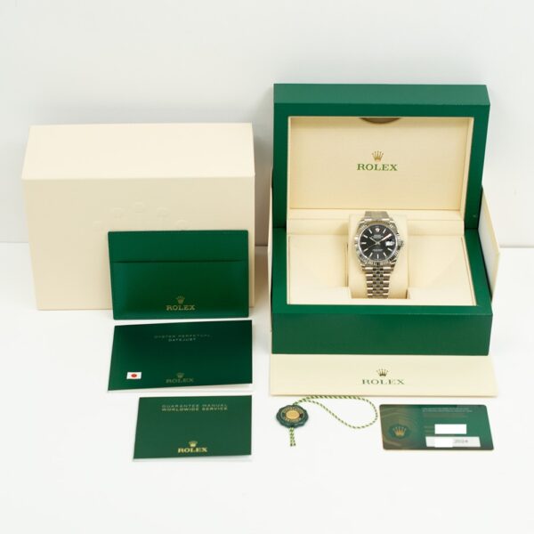 Rolex Datejust 41 Stainless Steel and White Gold Black Stick Dial 126334