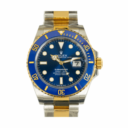 Rolex Submariner Date Yellow Gold and Steel Blue Ceramic Bezel Blue Dial 126613LB
