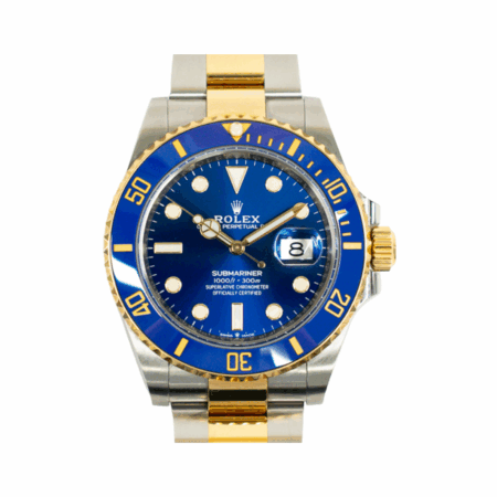Rolex Submariner Date Yellow Gold and Steel Blue Ceramic Bezel Blue Dial 126613LB