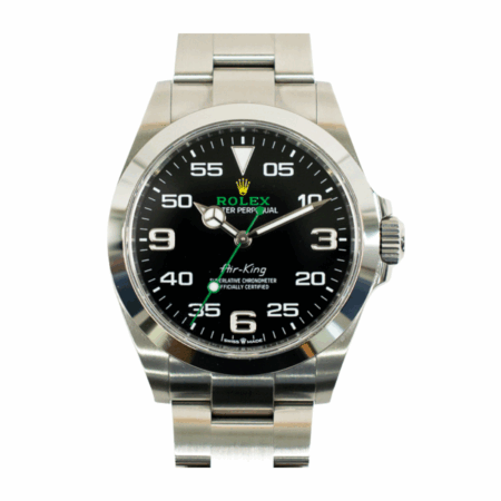 Rolex Air King Stainless Steel Black Arabic Dial 126900