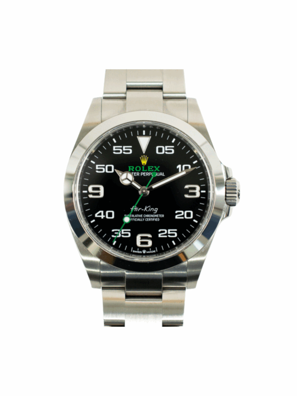 Rolex Air King Stainless Steel Black Arabic Dial 126900
