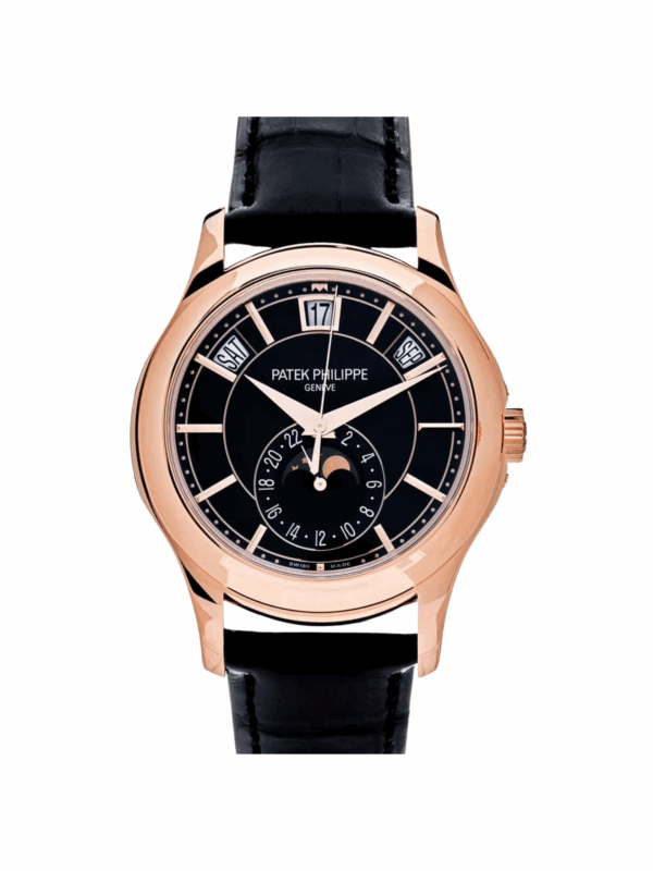 Patek Philippe Annual Calendar Rose Gold Black Dial 5205R-010