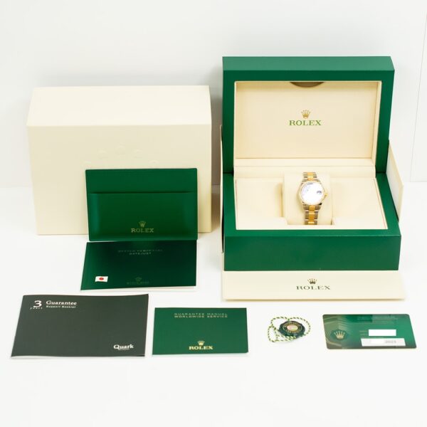 Rolex Lady-Datejust Yellow Gold and Steel Purple Diamond Dial 279383RBR