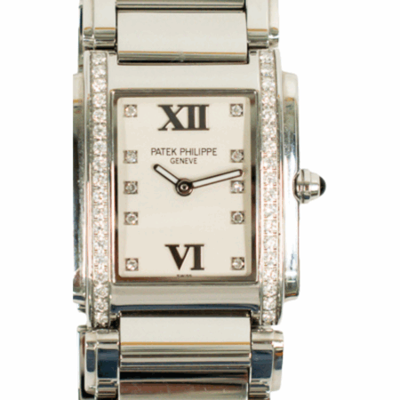 Patek Philippe Twenty~4 Steel White Diamond Dial 4910/10A-011 Bracelet