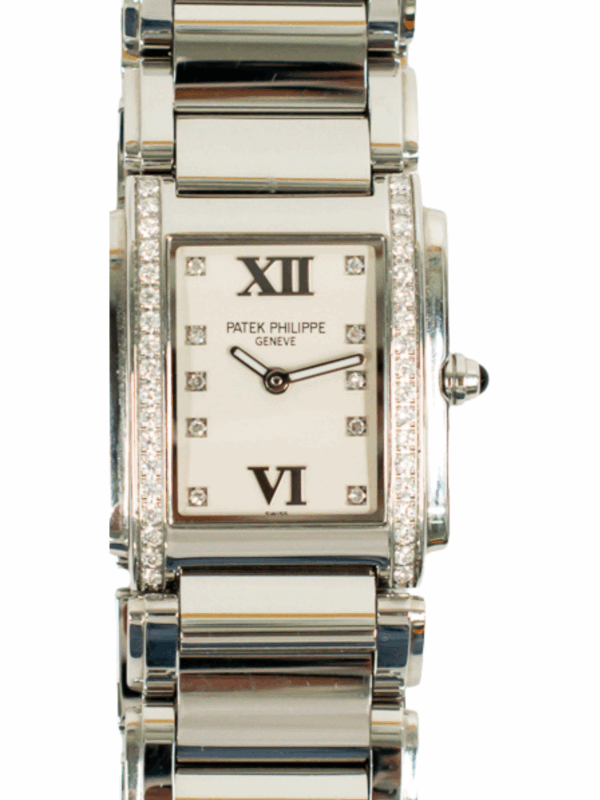 Patek Philippe Twenty~4 Steel White Diamond Dial 4910/10A-011 Bracelet