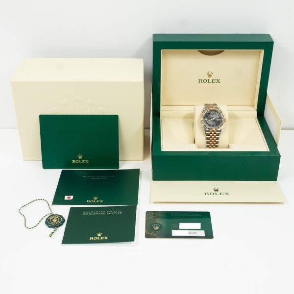 Rolex Datejust 36 Rose Gold and Steel "Wimbledon" Roman Dial 126231