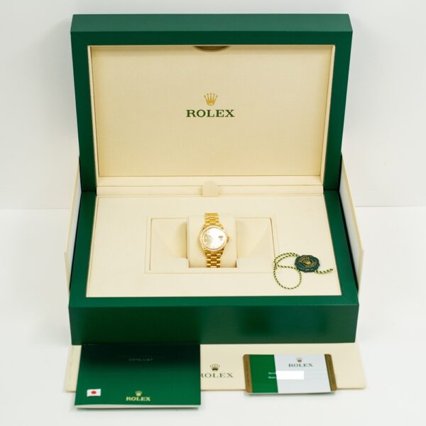 Rolex Lady-Datejust Yellow Gold Diamond Bezel Champagne Diamond Dial 279138RBR