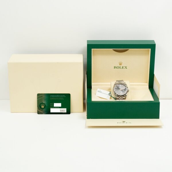 Rolex Datejust 41 White Gold and Steel Dark Grey Diamond Dial 126334G