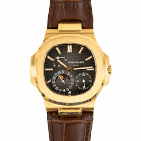 Patek Philippe Nautilus 40mm Rose Gold Black Dial 5712R-001 Bracelet