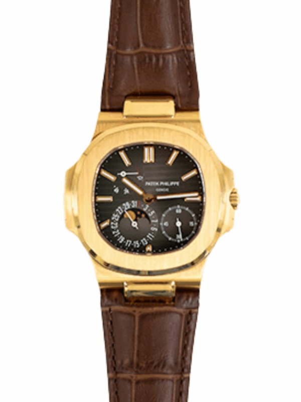 Patek Philippe Nautilus 40mm Rose Gold Black Dial 5712R-001 Bracelet