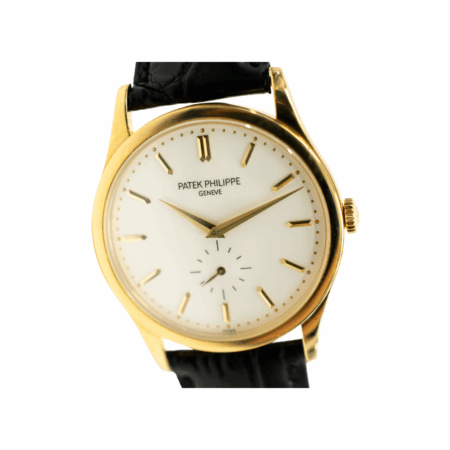 Patek Philippe Calatrava Yellow Gold White Stick Dial 5196J-001