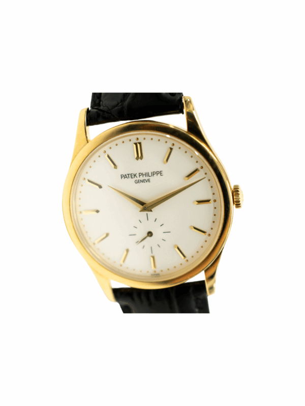 Patek Philippe Calatrava Yellow Gold White Stick Dial 5196J-001