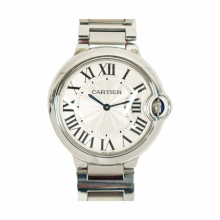 Cartier Ballon Bleu Stainless Steel Silver Roman Dial W69011Z4