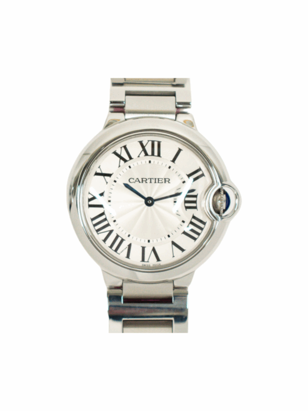 Cartier Ballon Bleu Stainless Steel Silver Roman Dial W69011Z4