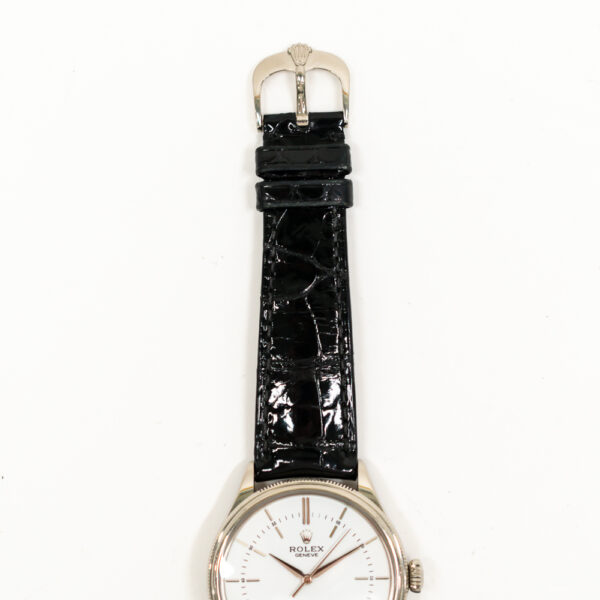 Rolex Cellini Time 39mm White Gold White Dial 50509 Bracelet