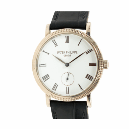 Patek Philippe Calatrava White Gold White Roman Dial 7119G-01