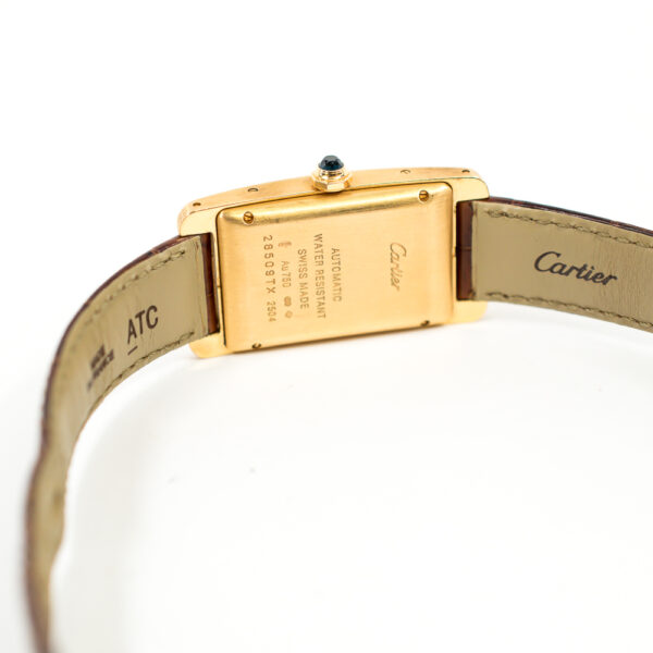 Cartier Tank Américaine Rose Gold Silver Roman Dial W2620030 Bracelet