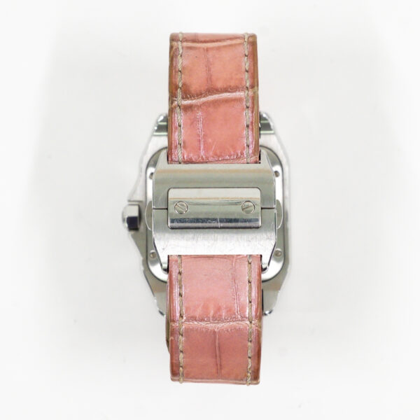 Cartier Santos 100 Steel White Roman Dial W20126X8 Bracelet