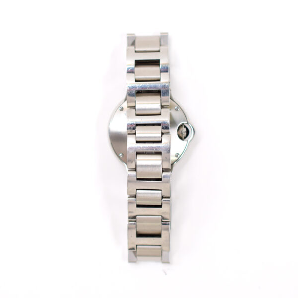 Cartier Ballon Bleu 28mm Steel White Roman Dial W4BB0015 Bracelet