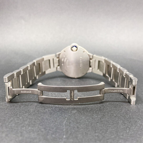 Cartier Ballon Bleu 28mm Steel White Roman Dial W4BB0015 Bracelet