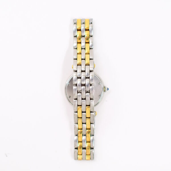 Cartier Panthère Steel Yellow Gold White Roman Dial W25030B6 Bracelet