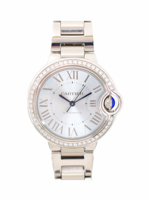 Cartier Ballon Bleu De Cartier 33mm Blue Roman Dial W4BB0028 Bracelet