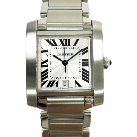 Cartier Tank Française Steel Silver Roman Dial W51002Q3 Bracelet
